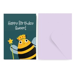 Factor Notes B'day Queen Greeting Card FN5137
